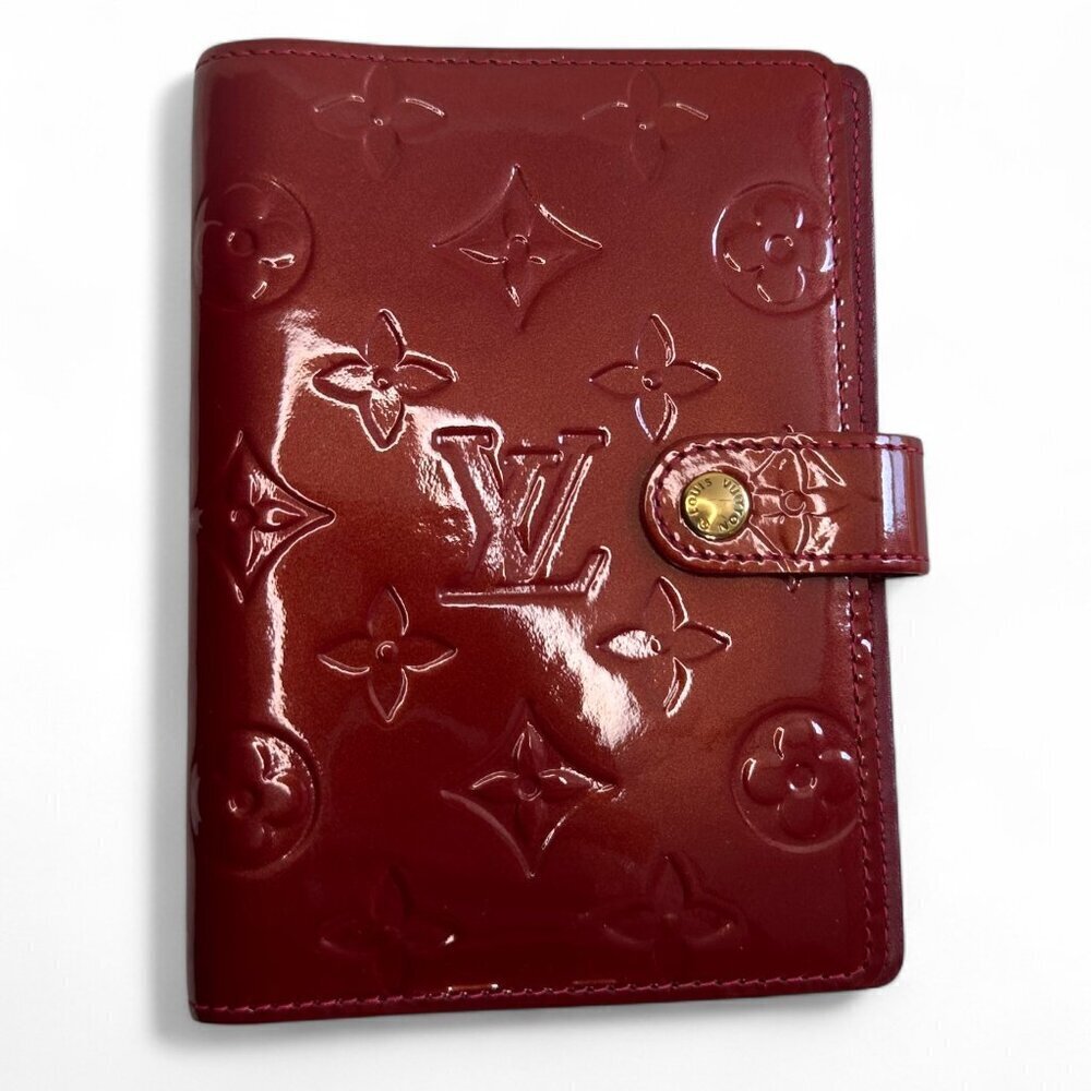 Louis Vuitton - Agenda PM in Red Monogram Vernis w COA